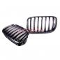 Preview: Upgrade Design Kühlergrill / Sportgrill passend für BMW X5 E70 / X6 E71, E72 13-18 Matt schwarz