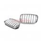 Preview: Upgrade Design Kühlergrill / Sportgrill passend für BMW X5 E70 / X6 E71, E72 08-14 Matt silber / chrom