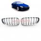 Preview: Upgrade Design Kühlergrill / Sportgrill passend für BMW 6er F12 / F13 / F06 11-18 Hochglanz schwarz / chrom