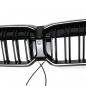 Preview: LED-Doppellamellen-Kühlergrill in Schwarz glänzend passend für BMW 3er G20 LCI 2023 +