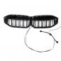 Preview: LED-Doppellamellen-Kühlergrill in Schwarz glänzend passend für BMW 3er G20 LCI 2023 +