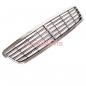 Preview: Upgrade Design Kühlergrill / Sportgrill passend für Mercedes Benz C-Klasse W203 / S203 00-07 Hochglanz schwarz / chrom