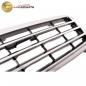 Preview: Upgrade Design Kühlergrill / Sportgrill passend für Mercedes Benz C-Klasse W203 / S203 00-07 Hochglanz schwarz / chrom