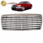 Preview: Upgrade Design Kühlergrill / Sportgrill passend für Mercedes Benz E-Klasse W124 / S124 / A124 / C124 Facelift 93-95 Hochglanz schwarz / chrom