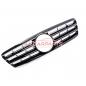 Preview: Upgrade Design Kühlergrill / Sportgrill passend für Mercedes Benz C-Klasse W203 / S203 00-07 Hochglanz schwarz / chrom