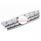 Preview: Upgrade Design Kühlergrill / Sportgrill passend für Mercedes Benz C-Klasse W203 / S203 00-07 Hochglanz silber / chrom