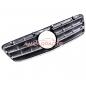 Preview: Upgrade Design Kühlergrill / Sportgrill passend für Mercedes Benz C-Klasse W203 / S203 00-07 Hochglanz silber / chrom