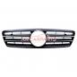 Preview: Upgrade Design Kühlergrill / Sportgrill passend für Mercedes Benz C-Klasse W203 / S203 00-07 Hochglanz schwarz