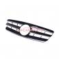 Preview: Upgrade Design Kühlergrill / Sportgrill passend für Mercedes Benz C-Klasse W203 / S203 00-07 Hochglanz schwarz / chrom