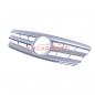 Preview: Upgrade Design Kühlergrill / Sportgrill passend für Mercedes Benz C-Klasse W203 / S203 00-07 Matt silber / chrom