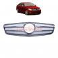 Preview: Upgrade Design Kühlergrill / Sportgrill für Mercedes C-Klasse (W204) / C-Klasse (S204) Vor-Facelift 07-11 Hochglanz silber / chrom