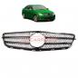 Preview: Upgrade Design Kühlergrill / Sportgrill für Mercedes C-Klasse (W204) / C-Klasse (S204) Vor-Facelift 07-11 Hochglanz schwarz