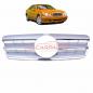 Preview: Upgrade Design Kühlergrill / Sportgrill für Mercedes Benz CLK W208 / C208 97-02 Hochglanz silber / chrom