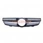 Preview: Upgrade Design Kühlergrill / Sportgrill für Mercedes Benz CLK W209 / C209 02-09 Hochglanz schwarz / chrom