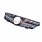 Preview: Upgrade Design Kühlergrill / Sportgrill für Mercedes Benz CLK W209 / C209 02-09 Hochglanz schwarz / chrom