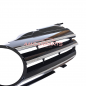 Preview: Upgrade Design Kühlergrill / Sportgrill passend für Mercedes Benz SLK R170 96-04 Hochglanz schwarz / chrom