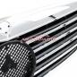 Preview: Upgrade Design Kühlergrill / Sportgrill für Mercedes S-Klasse (W221) Vor-Facelift 05-09 Hochglanz schwarz / chrom