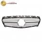 Preview: Upgrade Design Kühlergrill / Sportgrill passend für Mercedes Benz A-Klasse W176 12-15 Matt schwarz / Matt silber