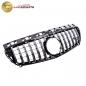 Preview: Upgrade Design Kühlergrill / Sportgrill passend für Mercedes Benz A-Klasse W176 Vor-Facelift 12-15 Hochglanz schwarz / chrom