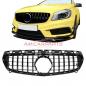 Preview: Upgrade Design Kühlergrill / Sportgrill passend für Mercedes Benz A-Klasse W176 Vor-Facelift 12-15 Hochglanz schwarz