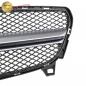 Preview: Upgrade Design Kühlergrill / Sportgrill passend für Mercedes Benz A-Klasse W176 Facelift 15-18 Matt schwarz / Matt silber