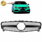 Preview: Upgrade Design Kühlergrill / Sportgrill passend für Mercedes Benz A-Klasse W176 Facelift 15-18 Matt schwarz / Hochglanz schwarz