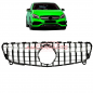 Preview: Upgrade Design Kühlergrill / Sportgrill passend für Mercedes Benz A-Klasse W176 Facelift 15-18 Hochglanz schwarz