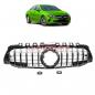 Preview: Upgrade Design Kühlergrill / Sportgrill passend für Mercedes Benz A-Klasse V177 / W177 18-23 Hochglanz schwarz / chrom