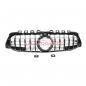 Preview: Upgrade Design Kühlergrill / Sportgrill passend für Mercedes Benz A-Klasse V177 / W177 18-23 Hochglanz schwarz / chrom