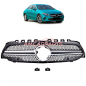 Preview: Upgrade Design Kühlergrill / Sportgrill passend für Mercedes Benz A-Klasse V177 / W177 18-23 Matt schwarz / Matt silber