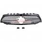 Preview: Upgrade Design Kühlergrill / Sportgrill passend für Mercedes Benz A-Klasse V177 / W177 18-23 Matt schwarz / Matt silber