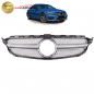 Preview: Upgrade Design Kühlergrill / Sportgrill passend für Mercedes Benz C-Klasse W205 / S205 / A205 / C205 13-18 Matt schwarz / Matt silber