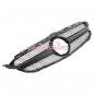 Preview: Upgrade Design Kühlergrill / Sportgrill passend für Mercedes Benz C-Klasse W205 / S205 / A205 / C205 13-18 Matt schwarz / Hochglanz schwarz
