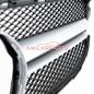 Preview: Upgrade Design Kühlergrill / Sportgrill passend für Mercedes Benz C-Klasse W205 / S205 / A205 / C205 13-18 Matt schwarz / Matt silber