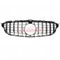 Preview: Upgrade Design Kühlergrill / Sportgrill passend für Mercedes Benz C-Klasse W205 / S205 / A205 / C205 14-21 Hochglanz schwarz / chrom