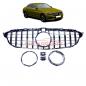 Preview: Upgrade Design Kühlergrill / Sportgrill passend für Mercedes Benz C-Klasse W205 / S205 / A205 / C205 14-21 Hochglanz schwarz