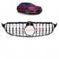 Preview: Upgrade Design Kühlergrill / Sportgrill passend für Mercedes Benz C-Klasse W205 / S205 / A205 / C205 13-18 Hochglanz schwarz / chrom