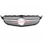 Preview: Upgrade Design Kühlergrill / Sportgrill passend für Mercedes Benz C-Klasse W205 / S205 / A205 / C205 Facelift 18-21 Matt schwarz / Matt silber