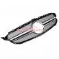 Preview: Upgrade Design Kühlergrill / Sportgrill passend für Mercedes Benz C-Klasse W205 / S205 / A205 / C205 Facelift 18-21 Matt schwarz / Matt silber