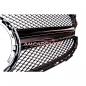 Preview: Upgrade Design Kühlergrill / Sportgrill passend für Mercedes Benz C-Klasse W205 / S205 / A205 / C205 Facelift 18-21 Hochglanz schwarz