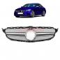 Preview: Upgrade Design Kühlergrill / Sportgrill passend für Mercedes Benz C-Klasse W205 / S205 / A205 / C205 Facelift 18-21 Matt schwarz / Matt silber