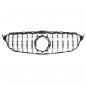 Preview: Upgrade Design Kühlergrill / Sportgrill passend für Mercedes Benz C-Klasse W205 / S205 / A205 / C205 Facelift 18-21 Hochglanz schwarz / chrom
