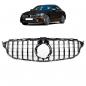 Preview: Upgrade Design Kühlergrill / Sportgrill passend für Mercedes Benz C-Klasse W205 / S205 / A205 / C205 Facelift 18-21 Hochglanz schwarz