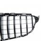 Preview: Upgrade Design Kühlergrill / Sportgrill passend für Mercedes Benz C-Klasse W205 / S205 / A205 / C205 Facelift 18-21 Hochglanz schwarz