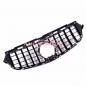 Preview: Upgrade Design Kühlergrill / Sportgrill für Mercedes Benz E-Klasse W212 / S212 Facelift 13-16 Hochglanz schwarz / chrom