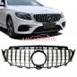 Preview: Upgrade Design Kühlergrill / Sportgrill für Mercedes Benz E-Klasse W213 / S213 / A238 / C238 Vor-Facelift 16-20 Hochglanz schwarz / chrom