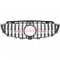 Preview: Upgrade Design Kühlergrill / Sportgrill für Mercedes Benz E-Klasse W213 / S213 / A238 / C238 Vor-Facelift 16-20 Hochglanz schwarz