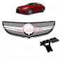 Preview: Upgrade Design Kühlergrill / Sportgrill passend für Mercedes Benz E-Klasse C207 / A207 Facelift 13-16 Matt schwarz / Matt silber / chrom