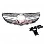 Preview: Upgrade Design Kühlergrill / Sportgrill passend für Mercedes Benz E-Klasse C207 / A207 Facelift 13-16 Matt schwarz / Matt silber / chrom