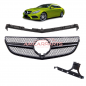 Preview: Upgrade Design Kühlergrill / Sportgrill passend für Mercedes Benz E-Klasse C207 / A207 Facelift 13-17 Matt schwarz / Hochglanz schwarz